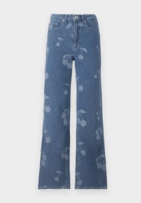 VMTESSA WIDE CHERRY  - Wide Leg - medium blue denim