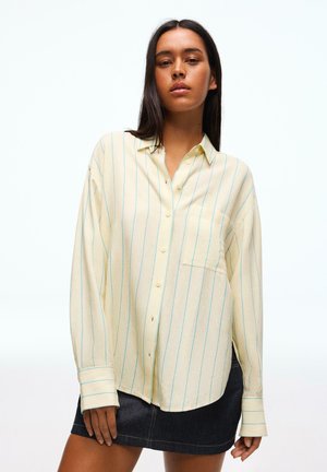 FLOWING OVERSIZE - Blúzka so zapínaním na gombíky - yellow