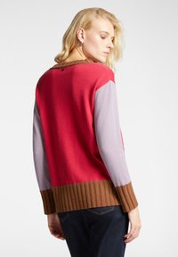 Elena Mirò COLOUR BLOCK - Maglione - rosso