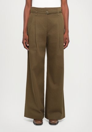 RAVER PANT IN FINE HERRINGBONE - Trousers - wood