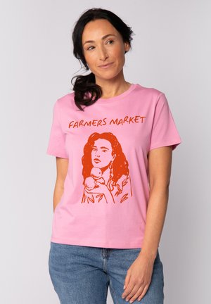 FARMERS MARKET - T-shirt imprimé - bubble pink