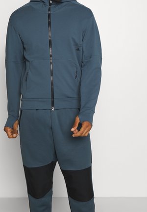 Felpa con zip - dark blue