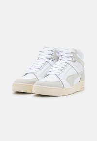 Puma SLIPSTREAM MID HERITAGE UNISEX - Sapatilhas de cano alto - white/pristine