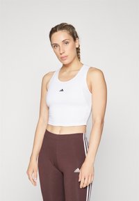 adidas Performance - TECHFIT CROPPED - Top - white Imagine miniatură 1
