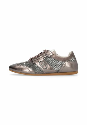 GLOSSY LIGHT SNEAKERS WITH RHINESTONES - Sneakers basse - silver