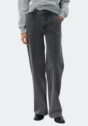 Džínsy s rovným strihom - grey denim