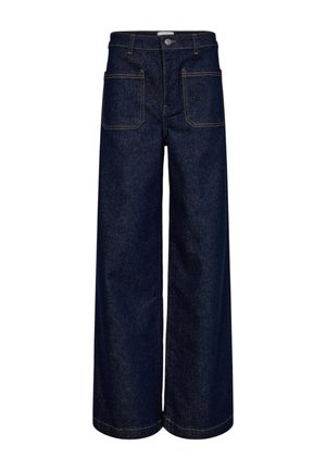 NUMILTON - Wide Leg - dark blue denim