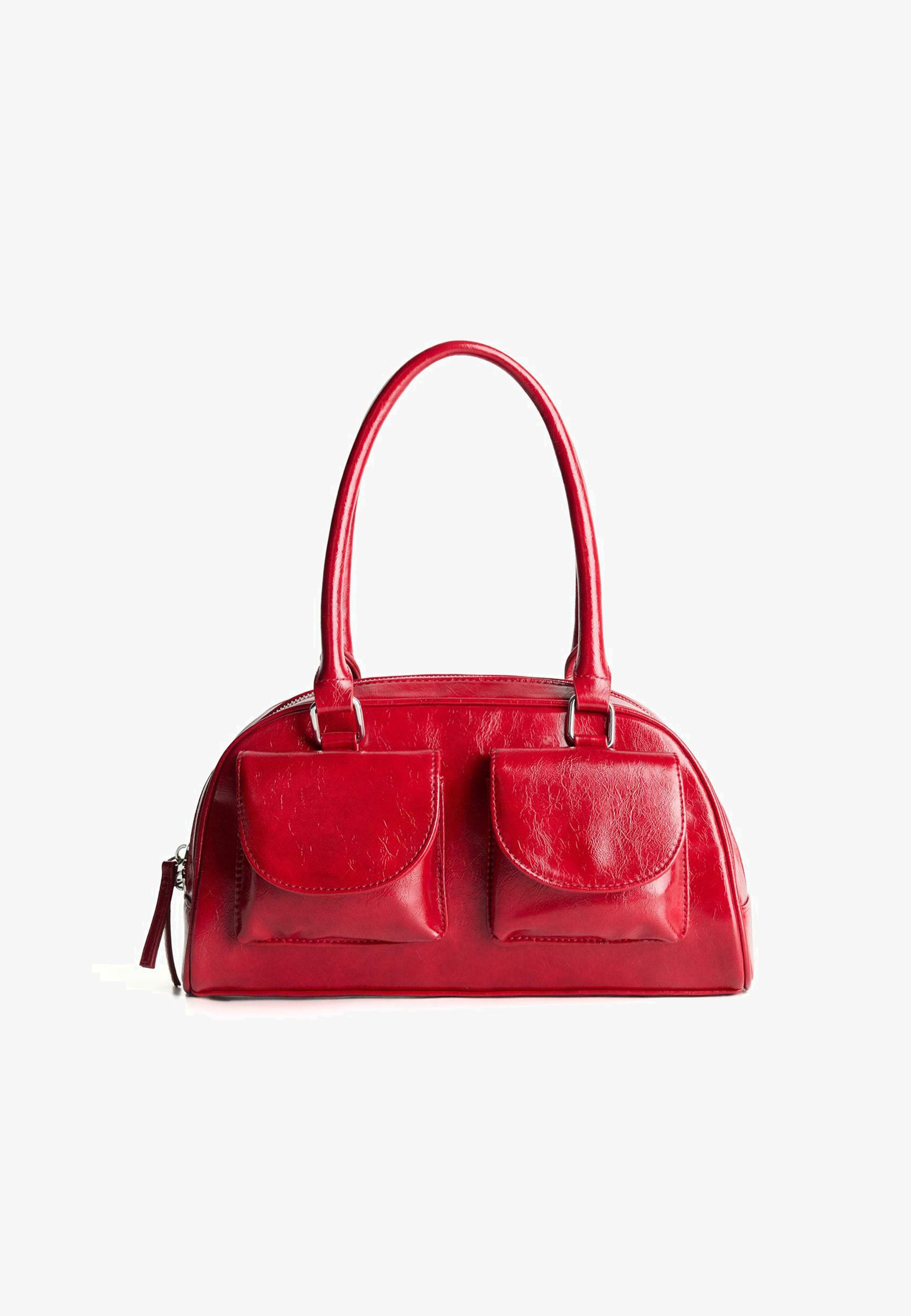Bershka BOWLING Handbag red Zalando1