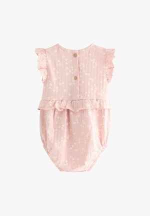 Lindex, ROMPER WITH FRILL - Printtipaita - light dusty pink