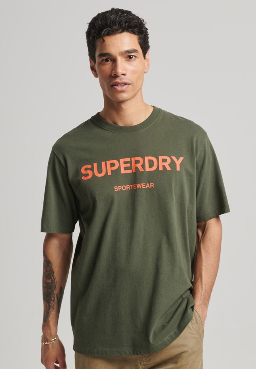 Tuta Jogger Uomo Superdry Code Core Sport - Pantalone Della Tuta In Felpa, Dark Moss O Eclipse Navy