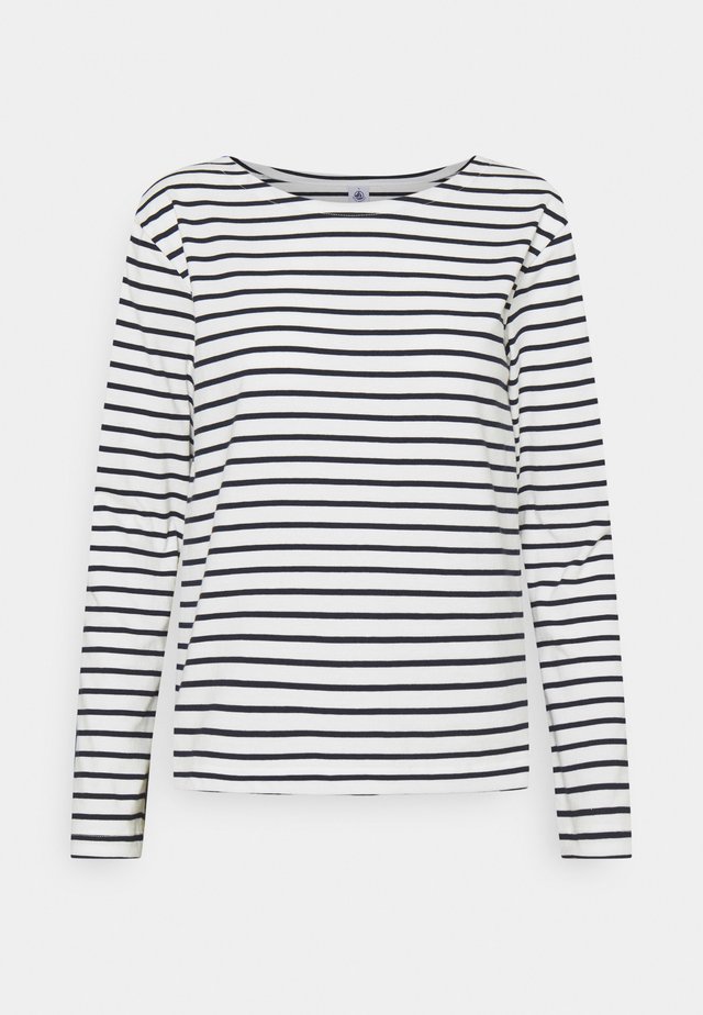 MARINIERE - Longsleeve - marshmallow/smoking