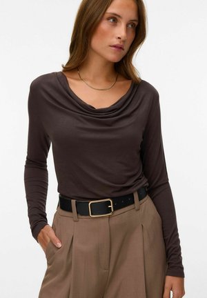 Vero Moda, TOP VMLIBRA TOP - T-shirt à manches longues - chocolate torte