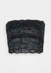 ONLCHLOE GLITTER BANDEAU - Brassière - black/silver-coloured