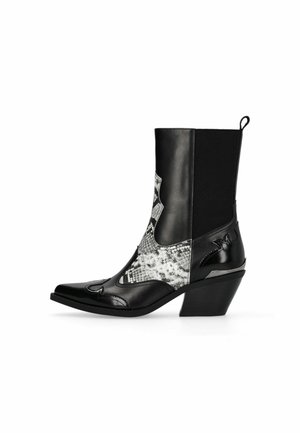 LIU JO, LIU JO PYTHON PRINT COWBOY BOOTS - Cowboy-/Bikerlaarsjes - black