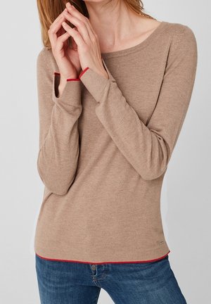 Trui - mottled beige