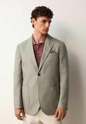 REGULAR FIT BLEND - Blazer jacket - sage green