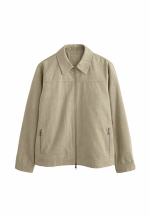 REGULAR FIT - Faux leather jacket - neutral