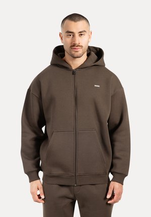CEDRIK BASIC ZIPPER - Sweat zippé - braun