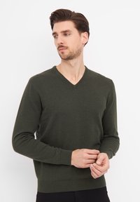 Clipper NAPOLI - Neule - olive melange