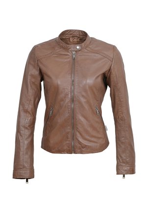 Lederjacke - cognac