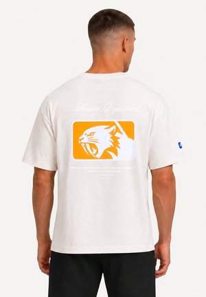 Smilodox, OVERSIZED PRINT TEE VARENDO - T-shirt imprimé - creme