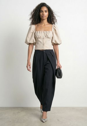 HYPEDROP, TOP HDLAURA PUFF SLEEVE - Bluse - white swan