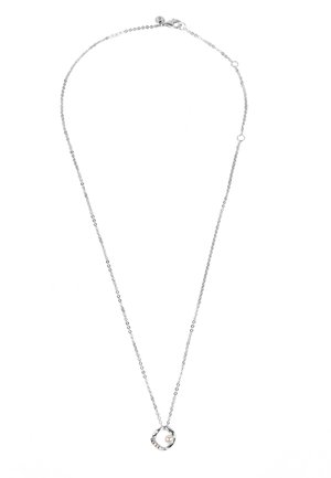 SHAPED PAVÉ CIRCLE COLLIER - Collana - silver coloured