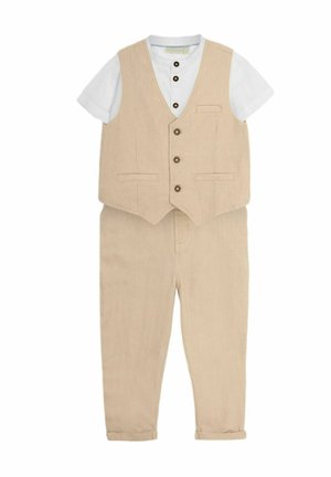 JoJo Maman Bébé 3-PIECE SET - REGULAR FIT - Anzugweste - natural