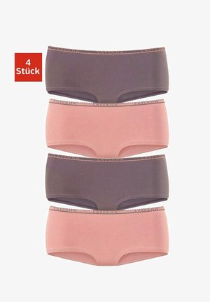 LASCANA, PANTY 4-PACK - Boyshorts - taupe + rosé