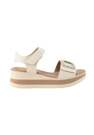 KESLEM, SANDALIAS KESLEM, MUJER - Sandalias de cuña - blanco
