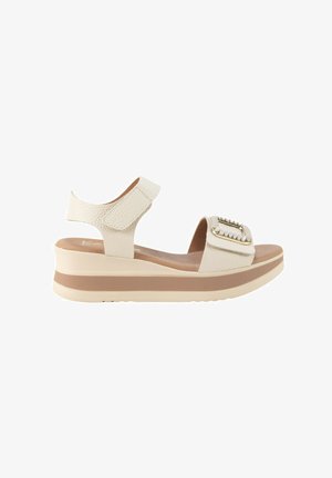 KESLEM, SANDALIAS KESLEM, MUJER - Sandalias de cuña - blanco