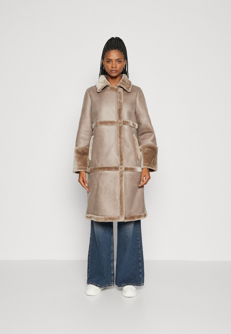VILA VIMELDA COAT - Manteau d'hiver - simply taupe/beige - ZALANDO.FR