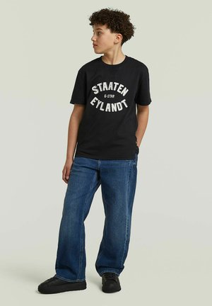 G-STAR, BOYS NIFOUS T-SHIRT - T-shirt imprimé - dk black