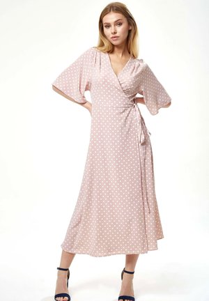 POLKA DOT WRAP  - Day dress - pink