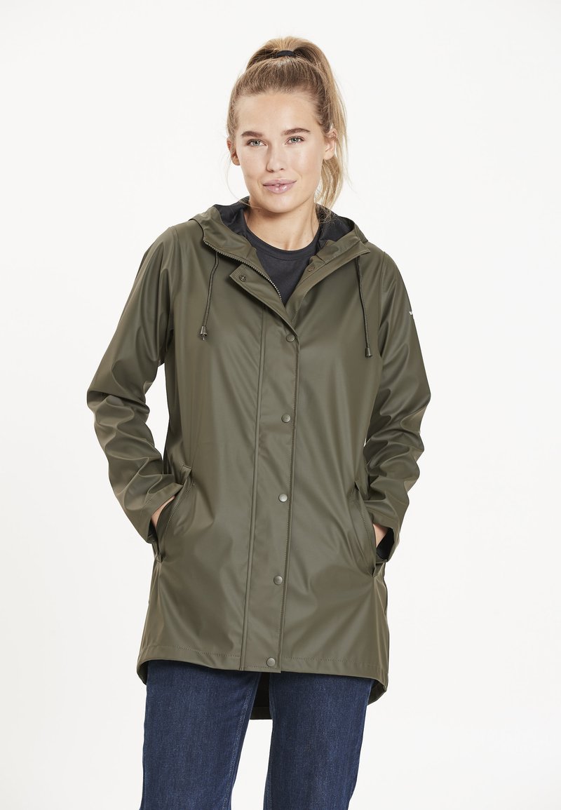Damen Parkas | Weather Report PETRA Regenjacke / wasserabweisende Jacke forest night/oliv-meliert - WU10757 Damen Parkas | Weather Report PETRA Regenjacke / wasserabweisende Jacke forest night/oliv-meliert - WU10757