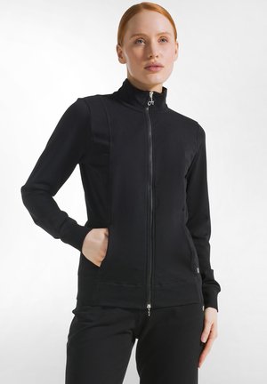 Sweater met rits - black