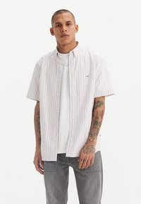 Levi's® - AUTHENTIC BUTTON DOWN - Overhemd - cupertino stripe bright white Miniatuurafbeelding 1