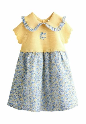 REGULAR FIT - FRILL COLLAR COMBO - Pulóverruha - yellow floral embroidered