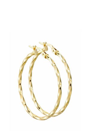 TWISTED LARGE HOOP - Náušnice - yellow gold-coloured