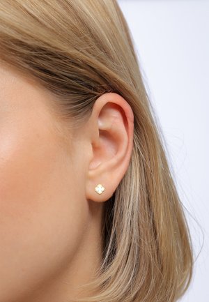 LUCKY CLOVER ELEGANT - Earrings - weiß