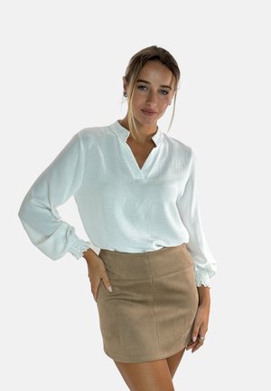 T-shirt à manches longues - weiß