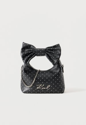 KARL LAGERFELD, SOIREE SIGNATURE BOW MINI - Håndtasker - black