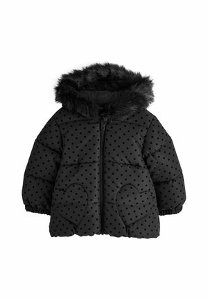 Next, SHOWER RESISTANT PADDED COAT - Talvitakki - black polka dot