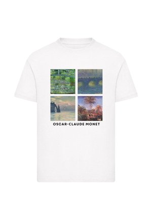 APOH - OSCAR-CLAUDE MONET - Print T-shirt - white