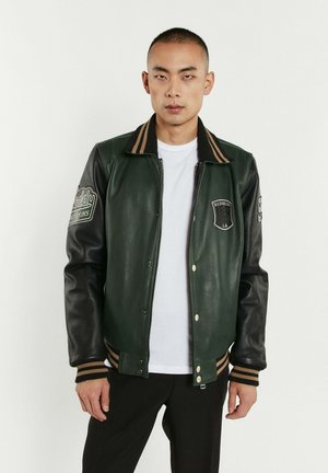 SKATBOARD COHIBA - Veste en cuir - vert