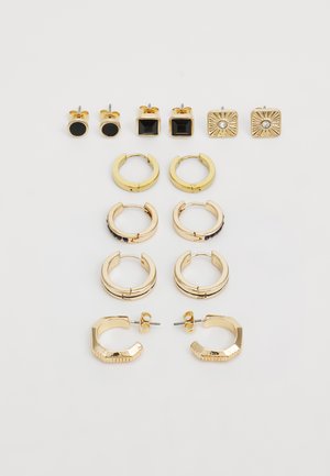 7 PACK - Ohrringe - gold-coloured/black