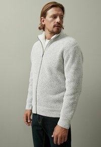 Next REGULAR CHENILLE THROUGH - Kardigan - ecru cream
