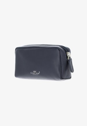 Rectangular black leather zippered pouch with a pull tab and a small white "Golden Head Germany" logo on the front center.