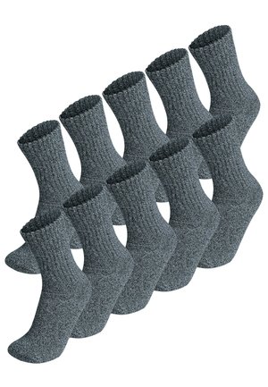 10 PAAR EXTREM STABILE ARBEITS SPORT - Socken - blau meliert