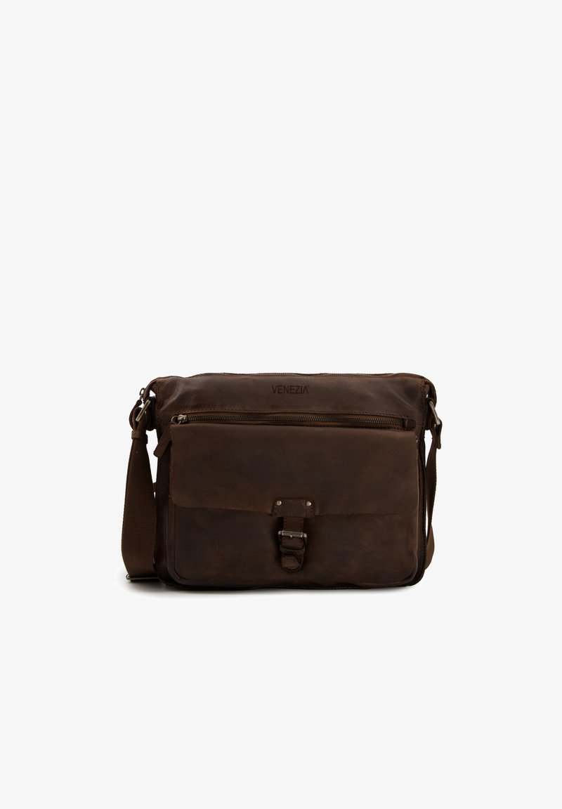 VENEZIA CROSS-BODY - Taška s příčným popruhem - brown